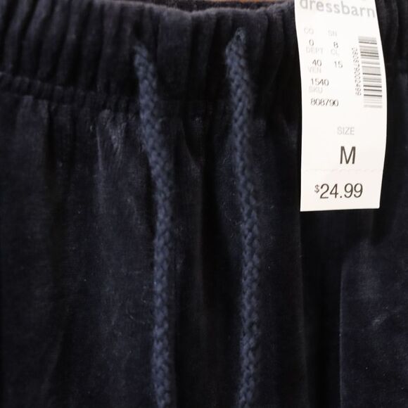 Dress Barn Black Velour Pants Vintage Y2K NWT Medium - Picture 12 of 13